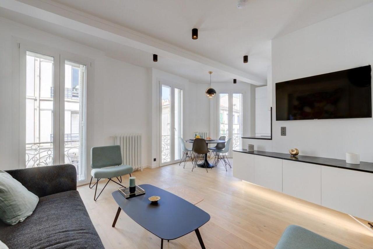 Magnificent Renovated 4-Room Apartment - Croisette Carre D'Or Cannes Luaran gambar